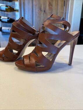 Guess Brown Strappy Stiletto Sandals